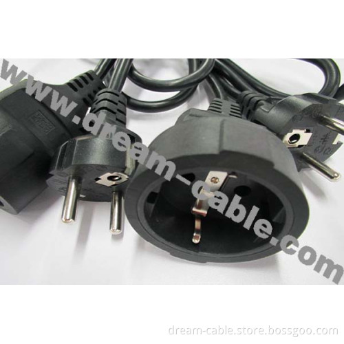 Europe Waterproof Extension Power Cord